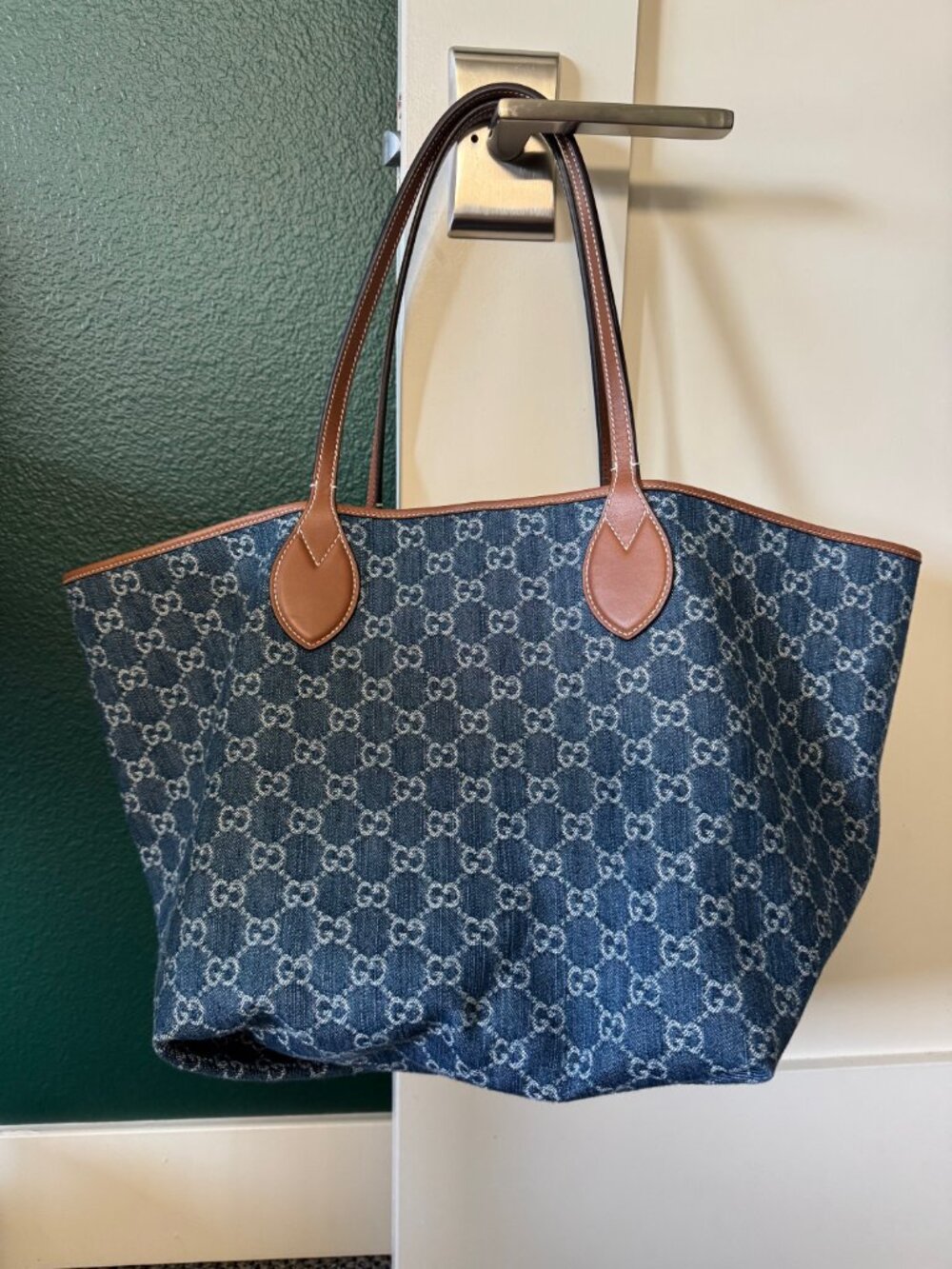 Gucci - Denim Tote bag - Picture 7 of 8